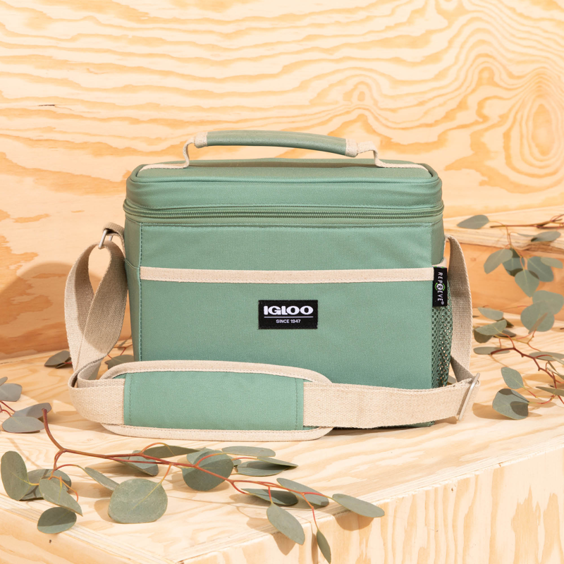 Igloo Ecocool Cube 12QT Cooler Lunch Bag Green-7