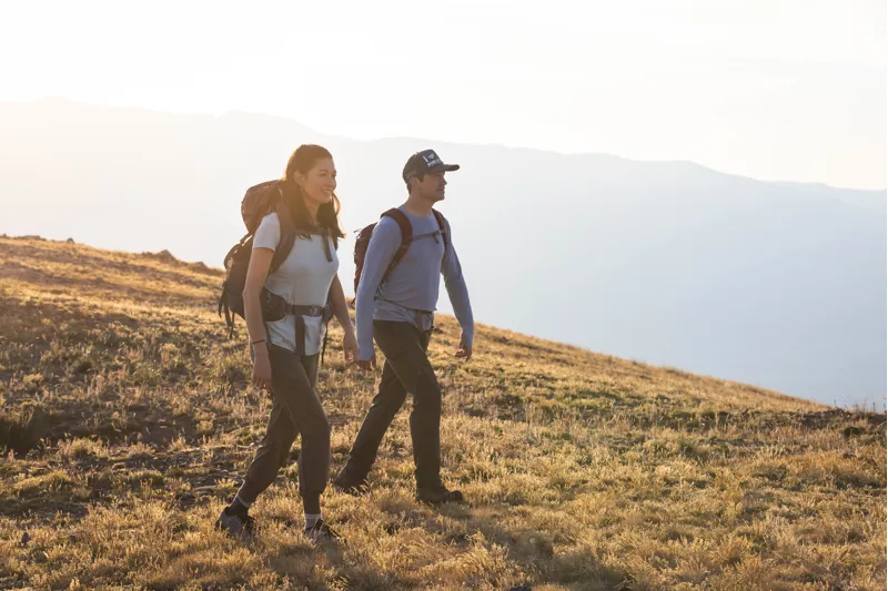 Royal Robbins Women's Amp Lite SS T-Shirt Baked Clay Heather-1