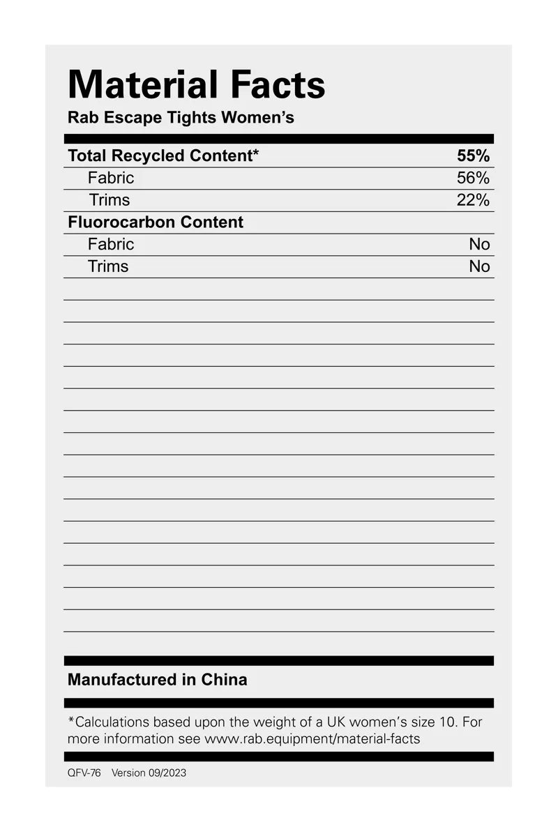 Rab Women's Escape Tights Green Slate-6