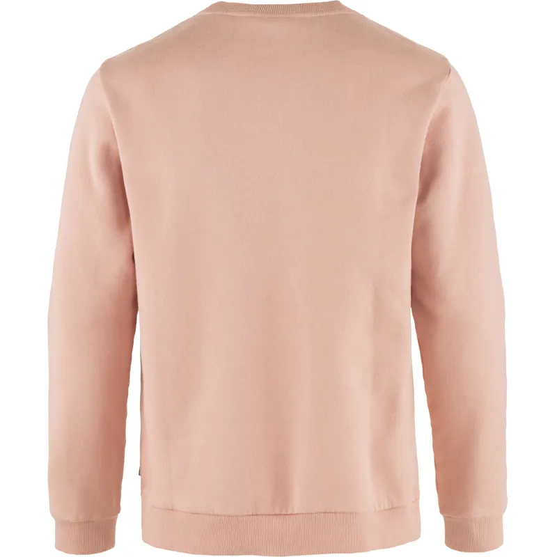Fjallraven Mens Fjallraven Logo Sweater Chalk Rose-1