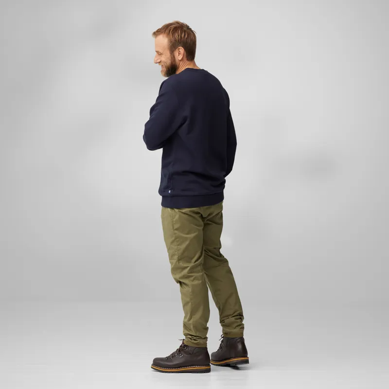 Fjallraven Mens Fjallraven Logo Sweater Chalk Rose-6