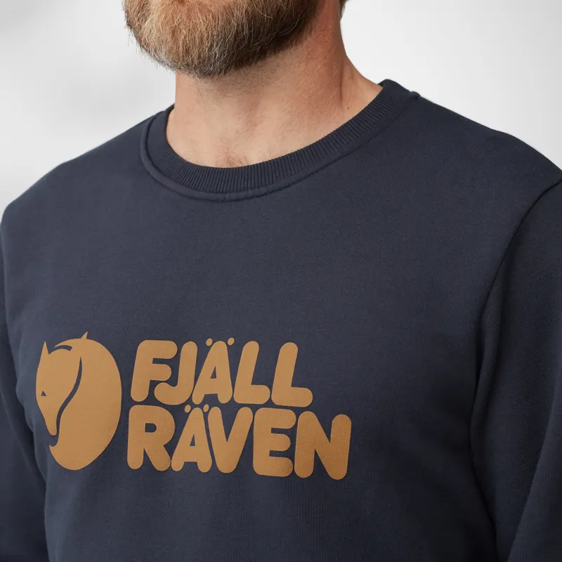 Fjallraven Mens Fjallraven Logo Sweater Chalk Rose-7