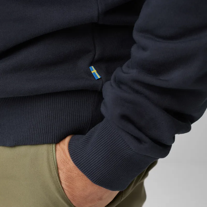 Fjallraven Mens Fjallraven Logo Sweater Chalk Rose-8