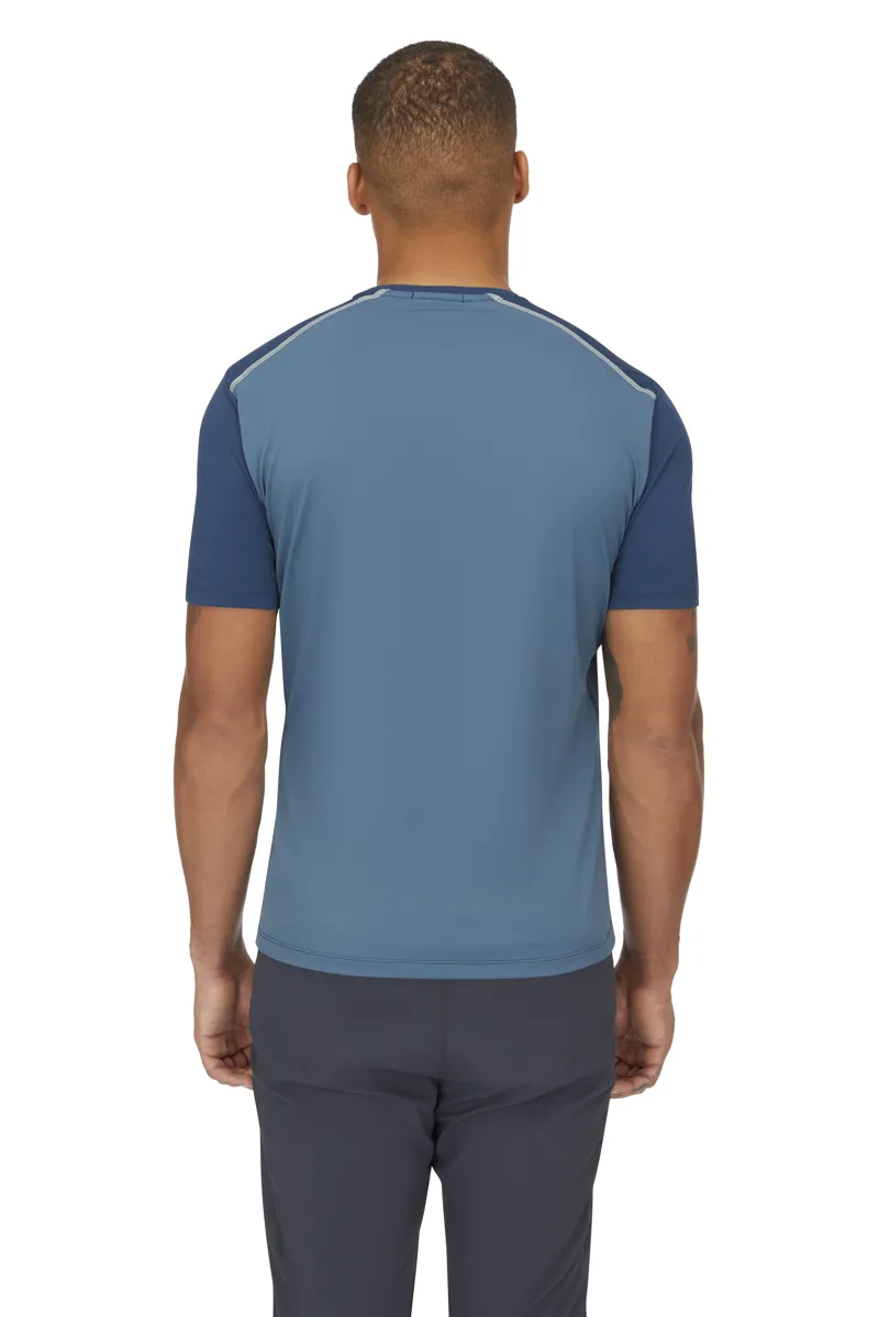 Rab Mens Force Lightweight Short Sleeve T-Shirt Orion Blue/Tempest Blue-4