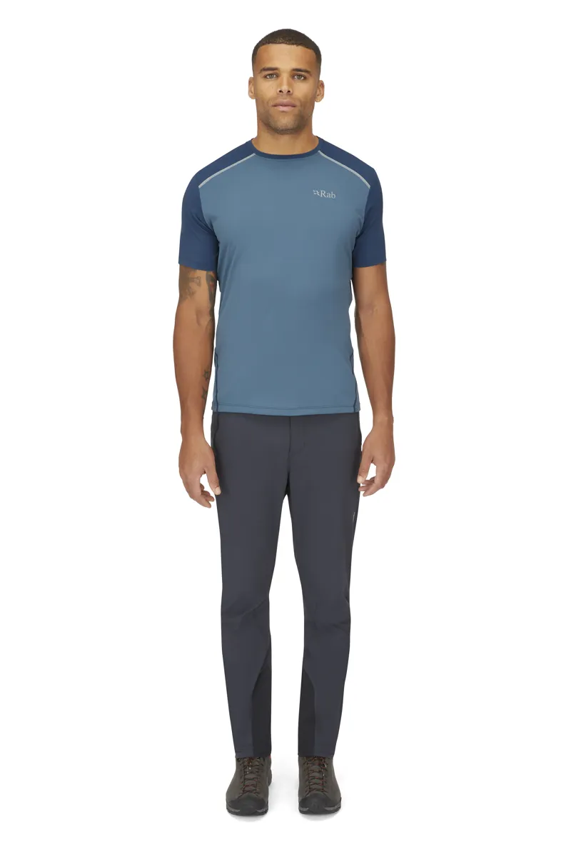Rab Mens Force Lightweight Short Sleeve T-Shirt Orion Blue/Tempest Blue-5