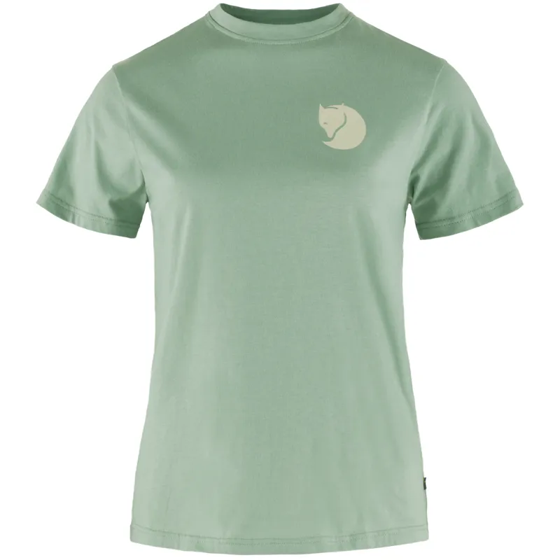 Fjallraven Womens Fox Boxy Logo T-Shirt Misty Green