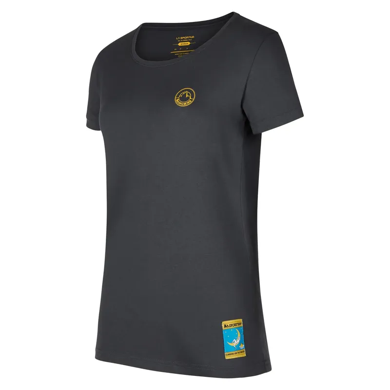 La Sportiva Women's Climbing on the Moon T-Shirt Carbon