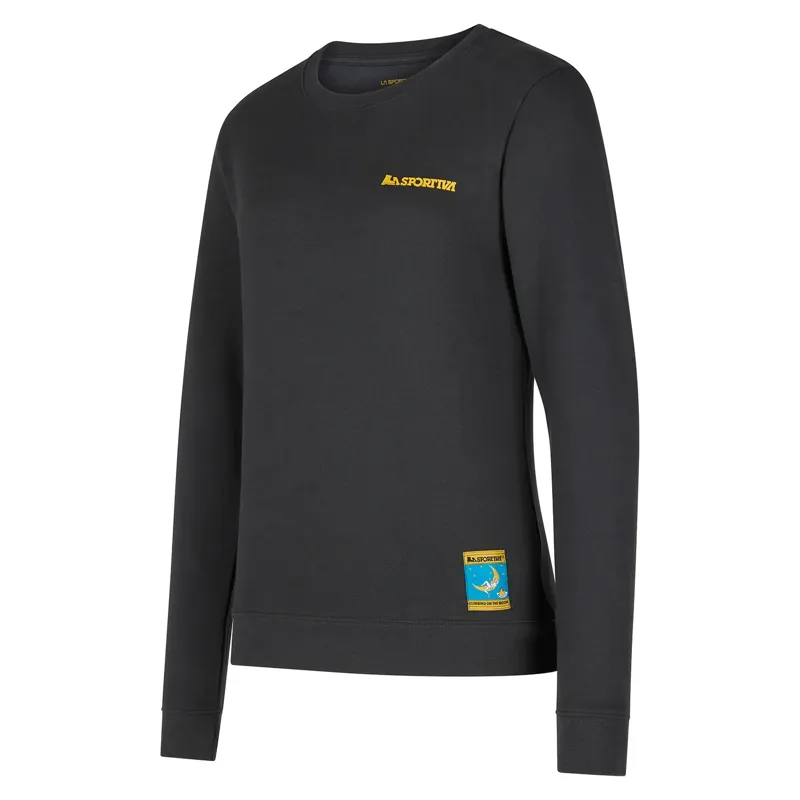 La Sportiva Women's Climbing On The Moon Sweatshirt Carbon