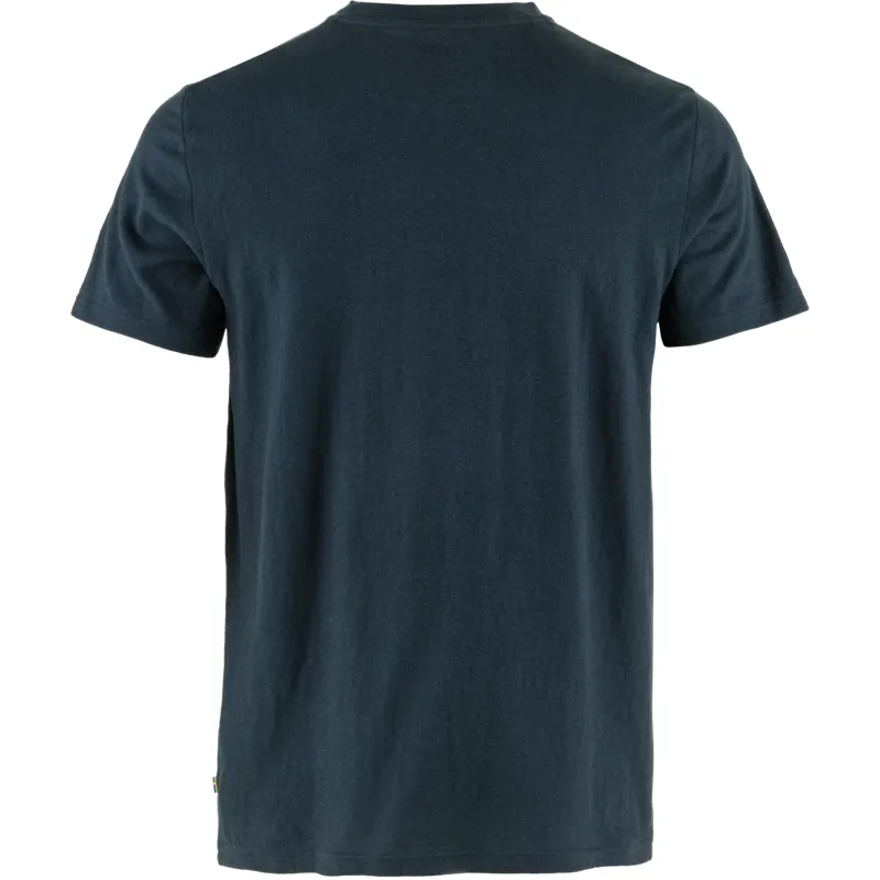 Fjallraven Mens Hemp Blend T-Shirt Navy-1