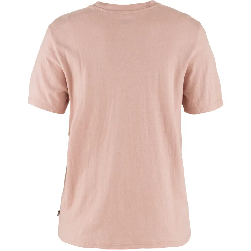 Fjallraven Women's Hemp Blend T-Shirt Chalk Rose-1
