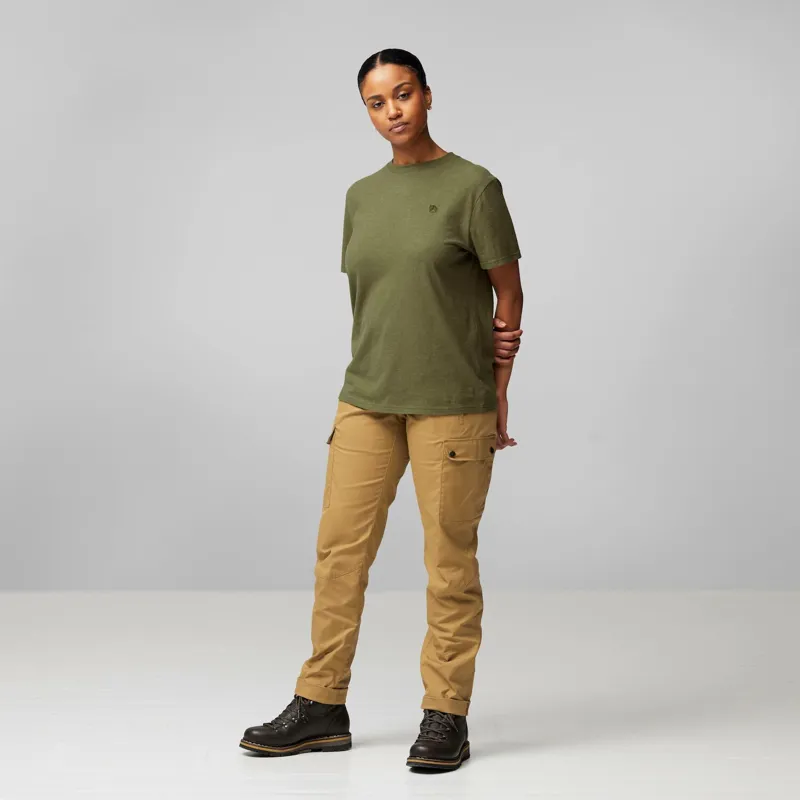 Fjallraven Women's Hemp Blend T-Shirt Chalk Rose-2