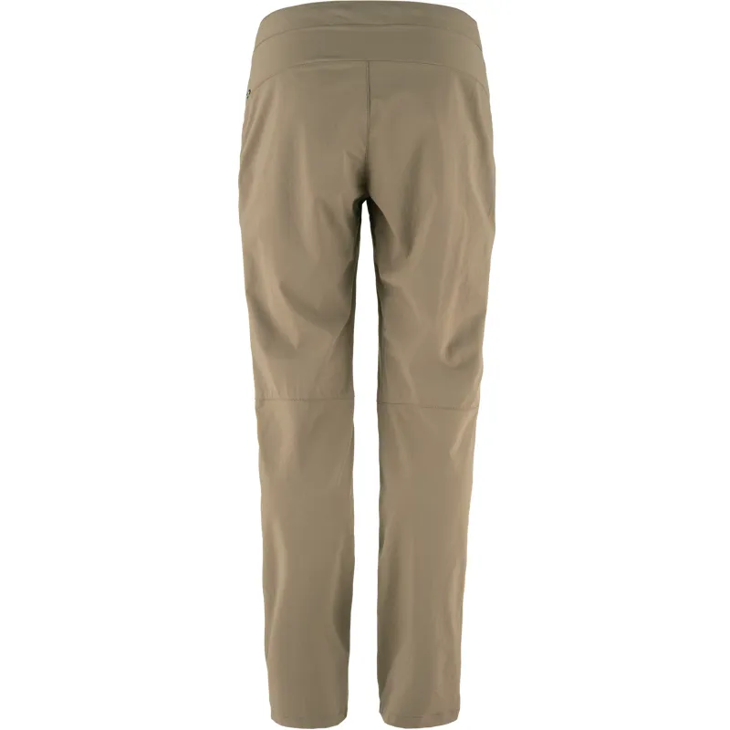 Fjallraven Womens High Coast Trail Trousers Suede Brown-1