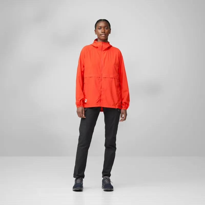 Fjallraven Women's High Coast Wind Hoodie Chalk Rose-2