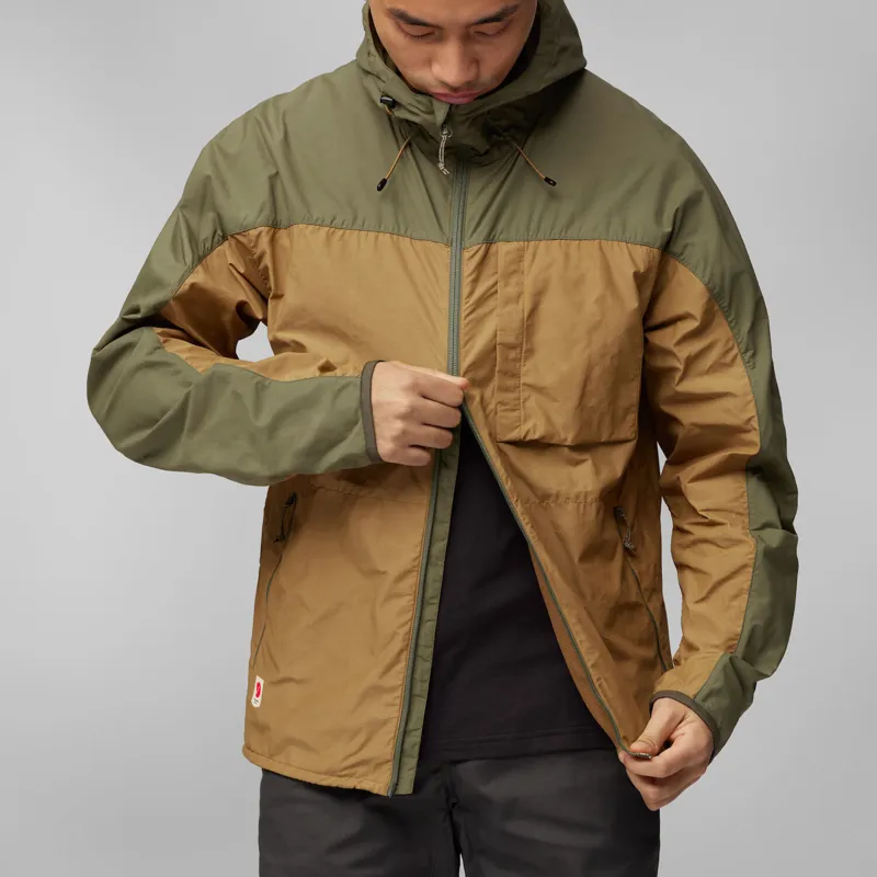 Fjallraven Mens High Coast Wind Jacket Patina Green / Navy-8