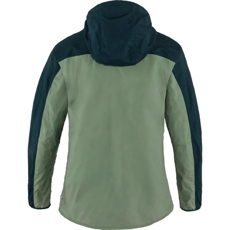 Fjallraven Mens High Coast Wind Jacket Patina Green / Navy-1