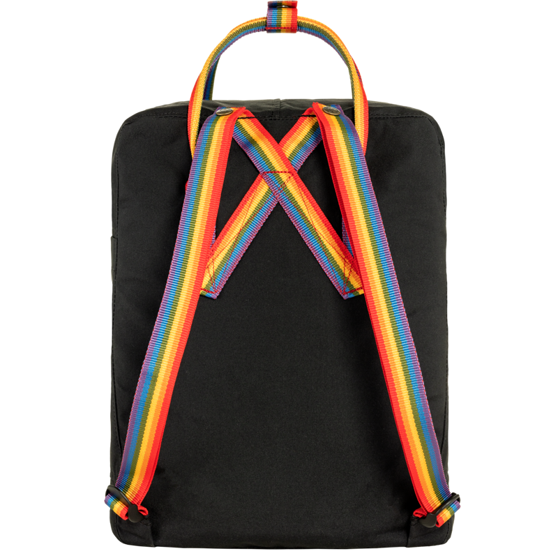 Fjallraven Kanken Classic Rainbow Black-1