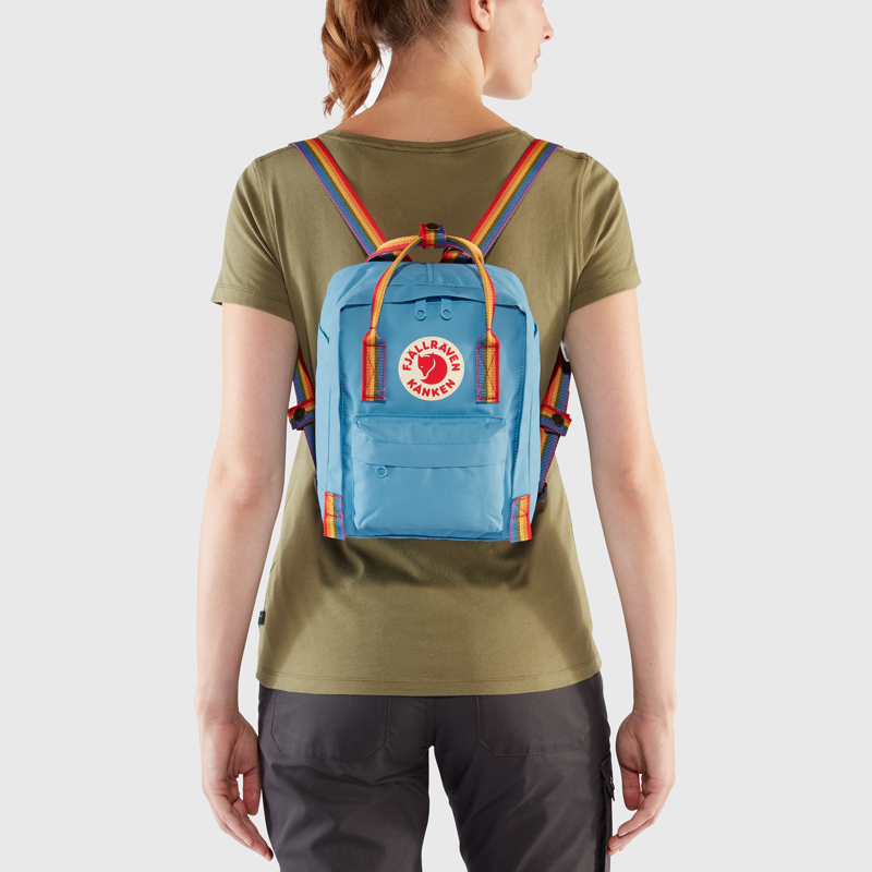 Fjallraven Kanken Rainbow Mini Cobalt-3