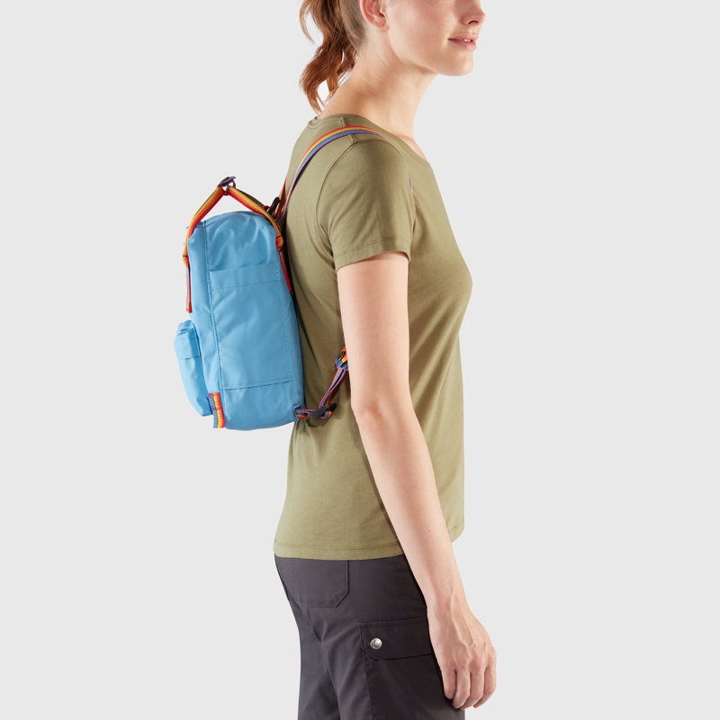 Fjallraven Kanken Rainbow Mini Lavender-4