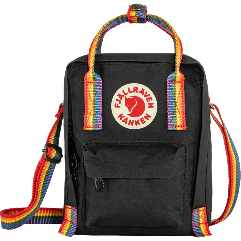 Fjallraven Kanken Rainbow Sling Black
