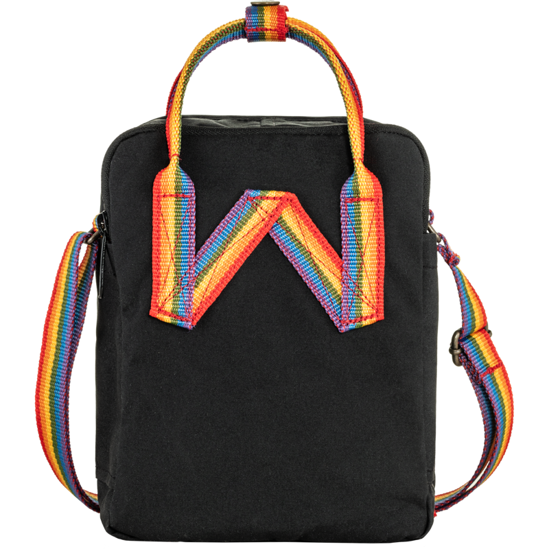 Fjallraven Kanken Rainbow Sling Black-1