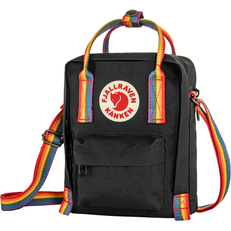 Fjallraven Kanken Rainbow Sling Black-2