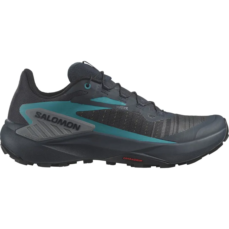 Salomon Men's Genesis Shoes Carbon/Tahitian Tide/Quiet Shade-2