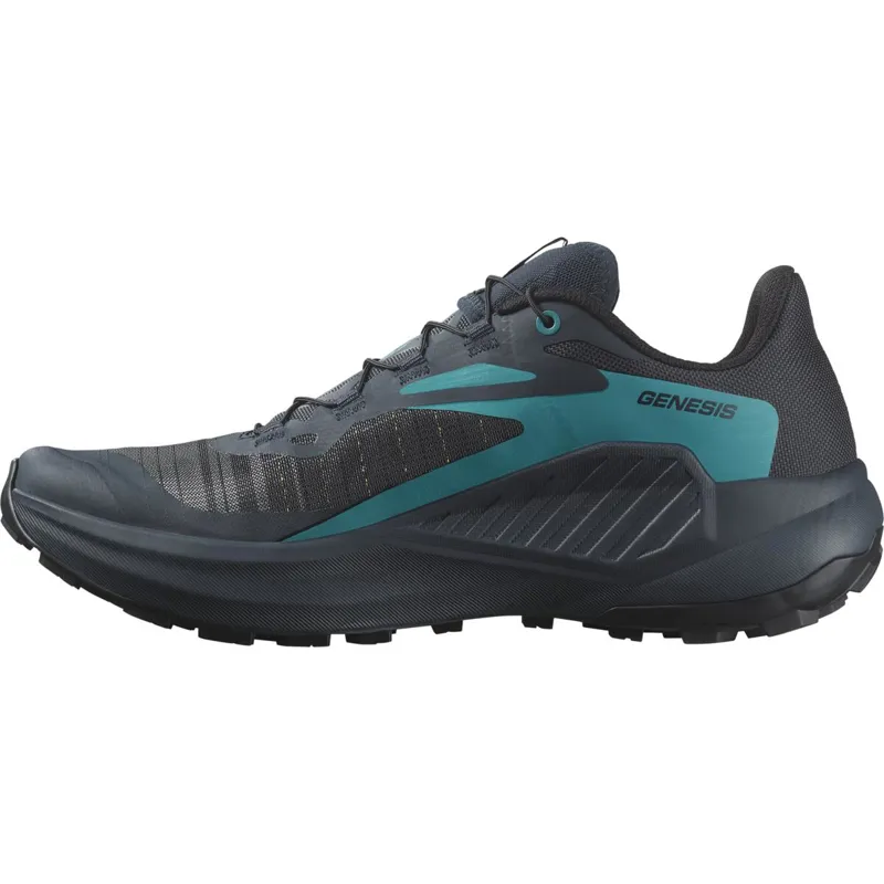 Salomon Men's Genesis Shoes Carbon/Tahitian Tide/Quiet Shade-4