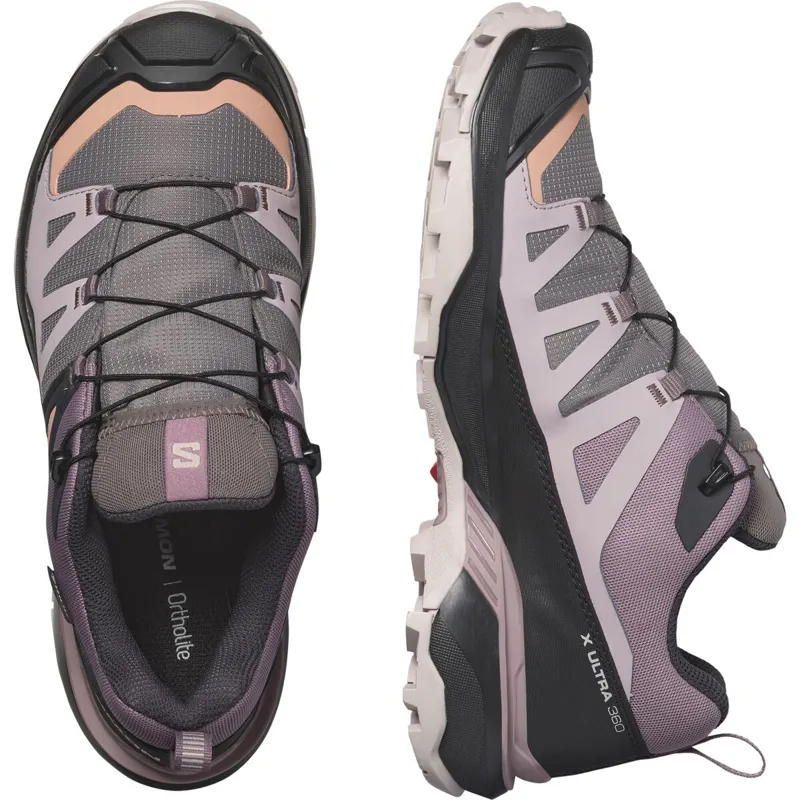 Salomon Women's X Ultra 360 GTX Plum Kitten/Phantom/Cork-7