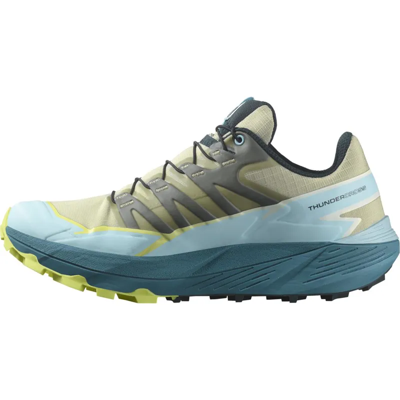Salomon Women's Thundercross Alfalfa/Tanager Turquoise-5