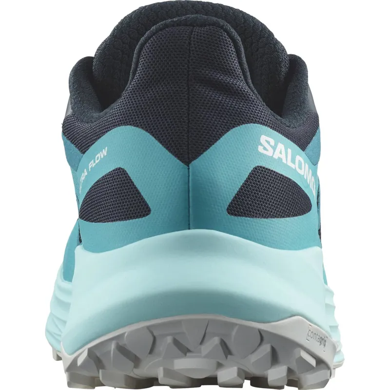 Salomon Women's Ultra Flow Carbon/Peacock Blue-1