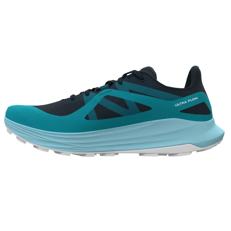 Salomon Women's Ultra Flow Carbon/Peacock Blue-7