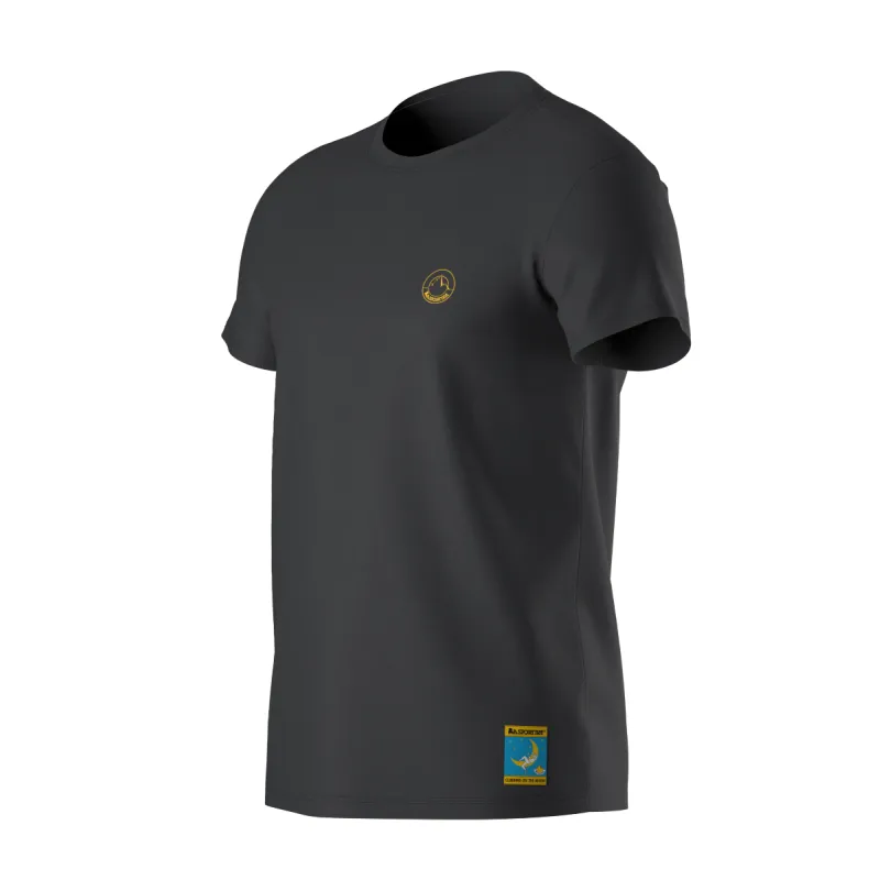 La Sportiva Men's Climbing On The Moon T-Shirt Carbon