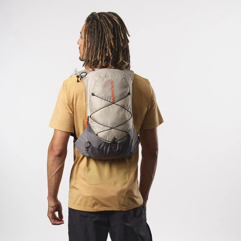 Salomon XT 10 Backpack Feather Grey/Plum Kitten/Cherry Tomato-2