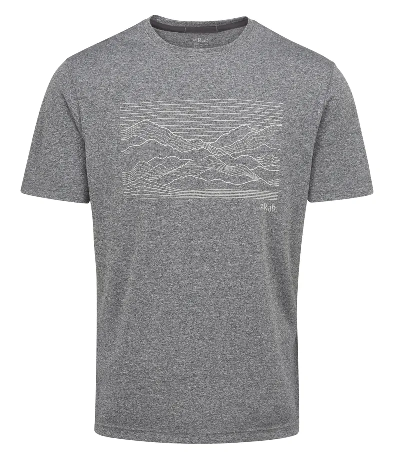 Rab Men's Mantle Outline Tee Beluga Marl