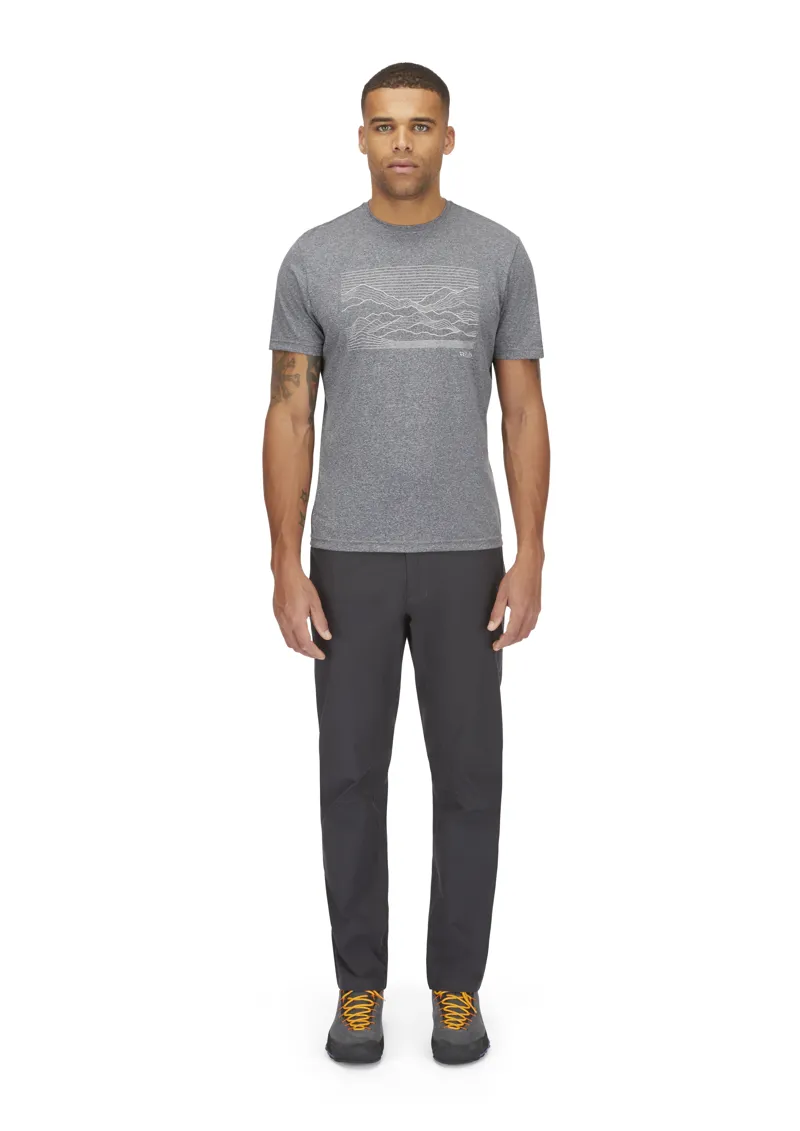 Rab Men's Mantle Outline Tee Beluga Marl-5