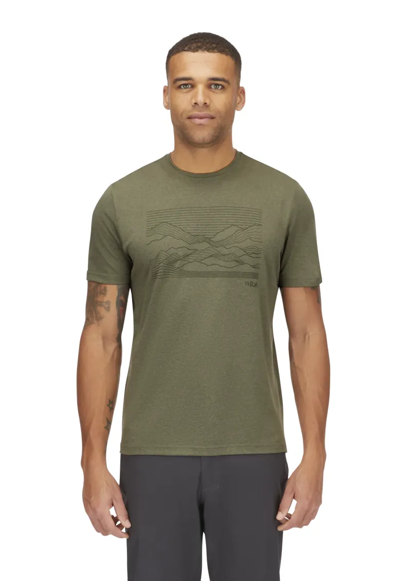 Rab Men's Mantle Outline Tee Light Khaki-2