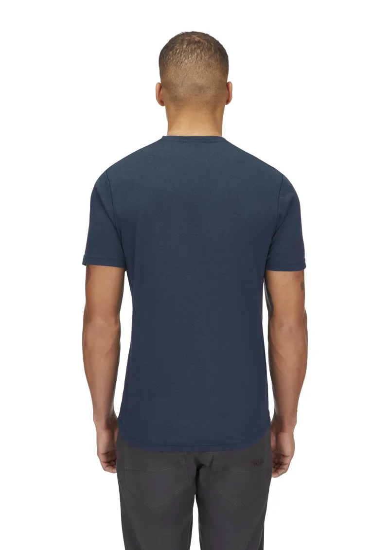 Rab Men's Mantle Outline Tee Tempest Blue-4