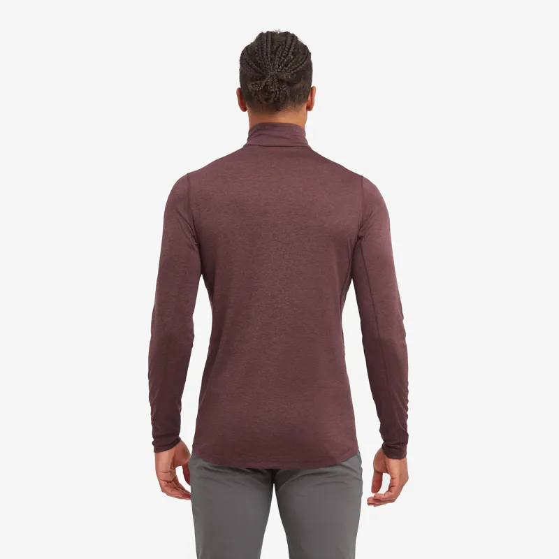 Montane Mens Dart Zip Neck Dark Garnet-2
