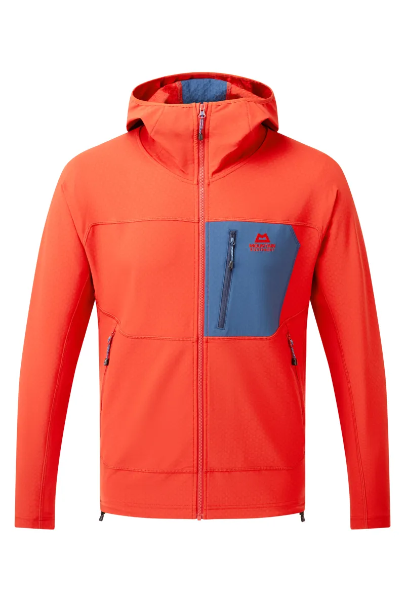 Mountain Equipment Mens Arrow Hooded Jacket Red Rock/Dusk