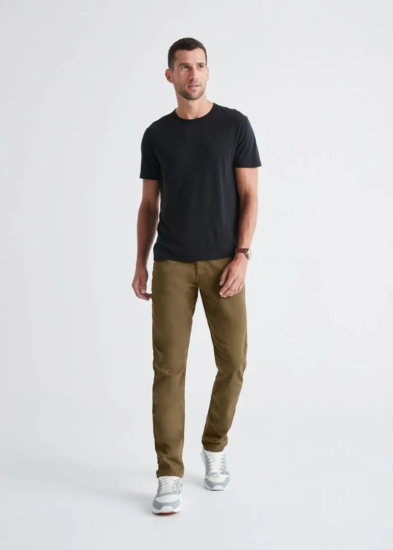 Duer Men's No Sweat Trousers Relaxed Tobacco-1