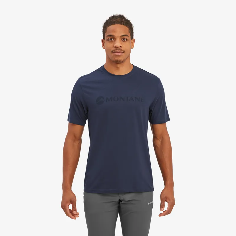 Montane Mens Mono Logo T-Shirt Eclipse Blue-2