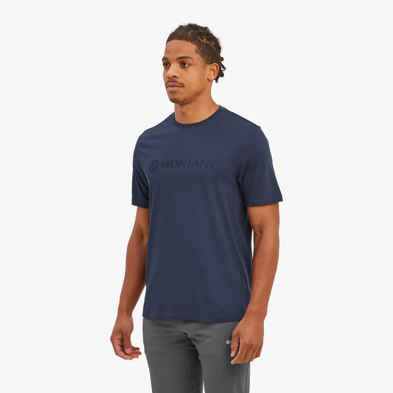 Montane Mens Mono Logo T-Shirt Eclipse Blue-3