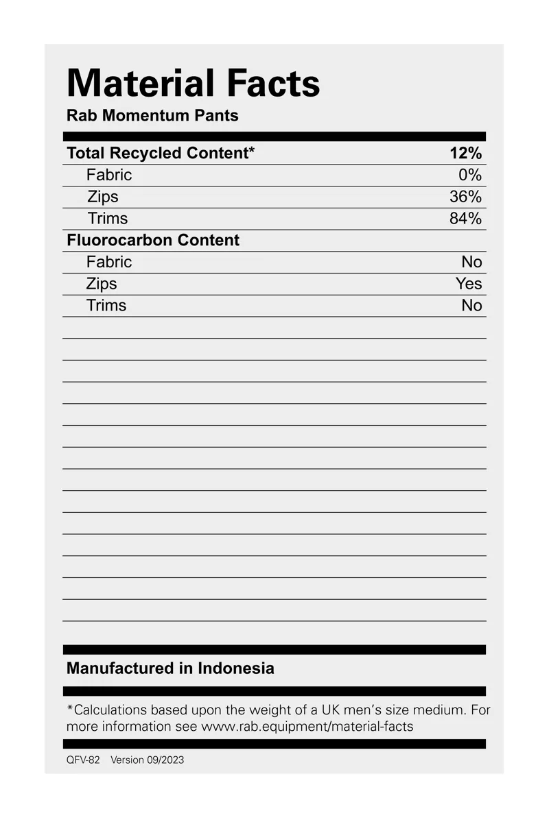 Rab Men's Momentum Pants Beluga-6