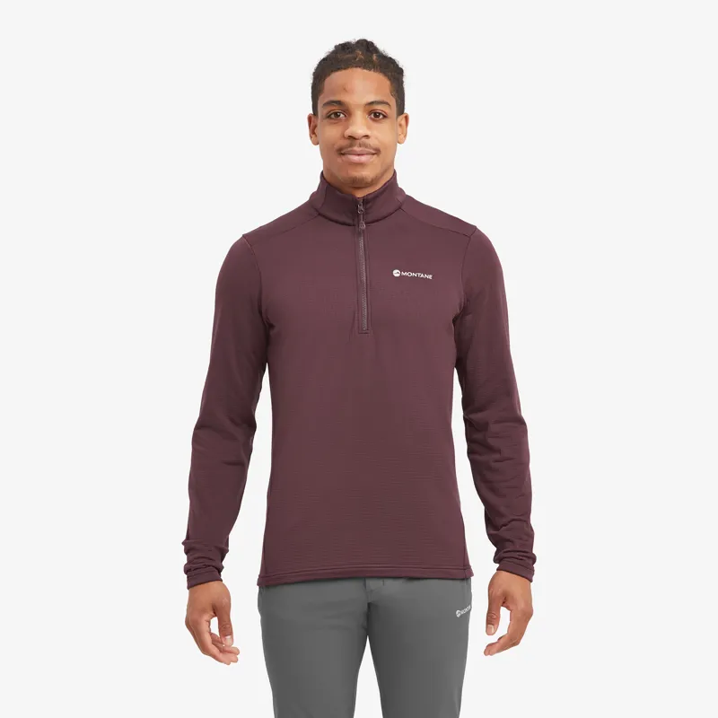 Montane Men's Protium Pull Dark Garnet-2