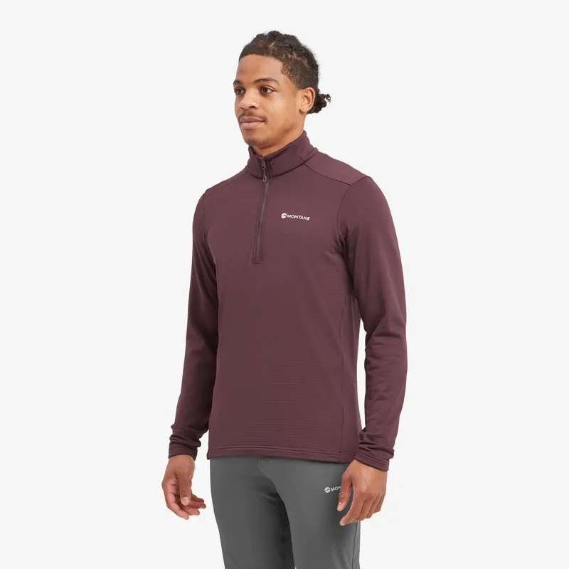 Montane Men's Protium Pull Dark Garnet-3