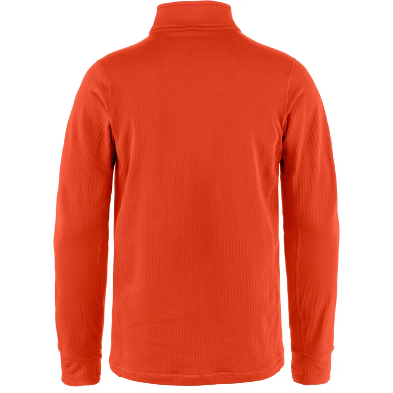 Tierra Men's Nallo Half Zip Warm Orange-1