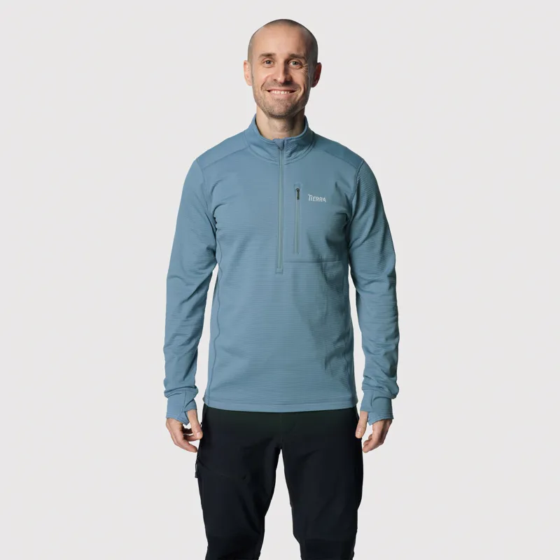 Tierra Men's Nallo Half Zip Infinity Blue-2
