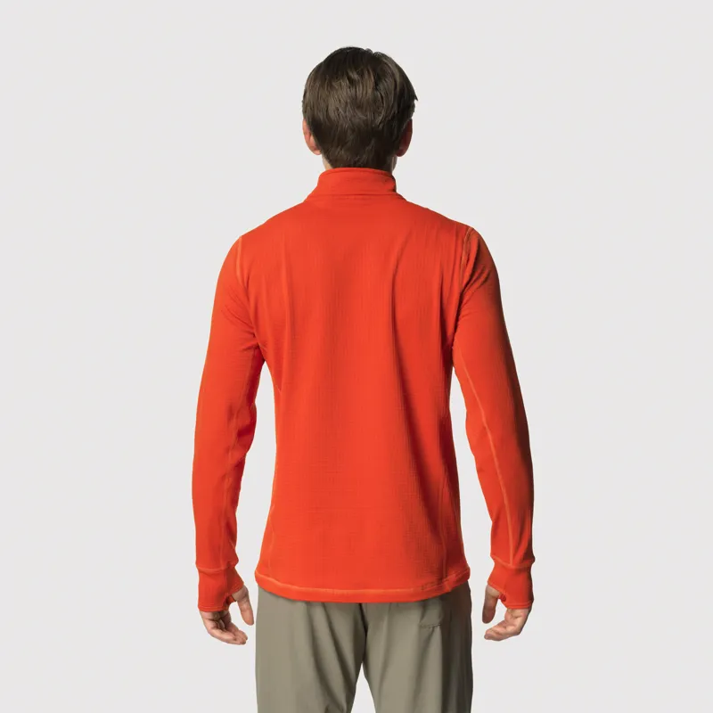 Tierra Men's Nallo Half Zip Warm Orange-3