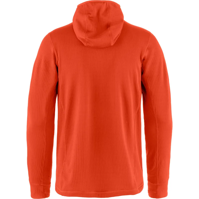 Tierra Men's Nallo Hooded Half Zip Warm Orange-1