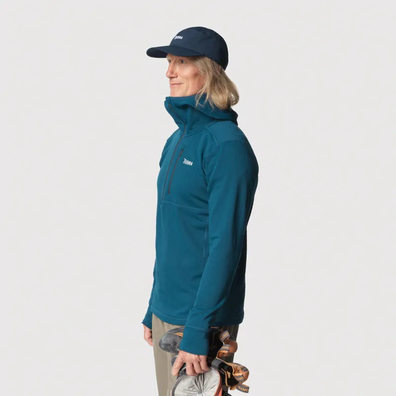 Tierra Men's Nallo Hooded Half Zip Deep Sea-7